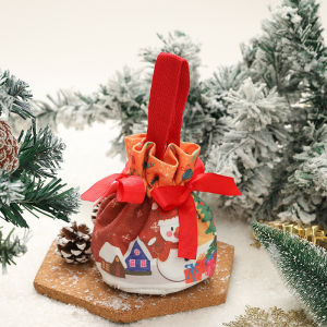 Christmas Eve gift bag apple bag Christmas fruit packaging Santa Claus candy gift bag