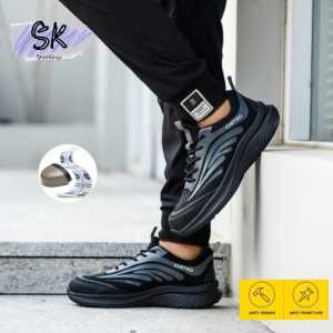 Sepatu Safety Sport Chited Anti Slip Ujung Besi
