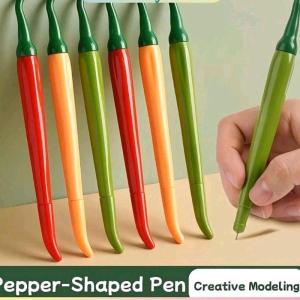 5/10/20pcs Creative Simulation Pepper Shape Gel Pen 0.5mm Black Creative Student Stationery Office Supplies