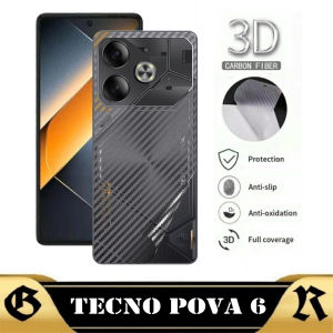 Garskin Carbon TECNO POVA 6 Pelindung Layar Belakang