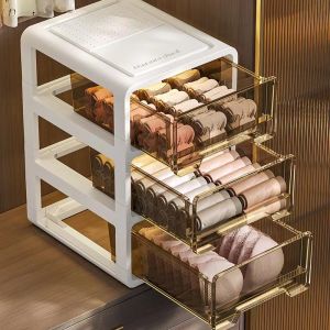 Bartley-lz COD กล่องเก็บชุดชั้นใน มีช่องแบ่ง ไม่ต้องติดตั้ง ตะกร้าเก็บชุดชั้นใน ขนาดใหญ่