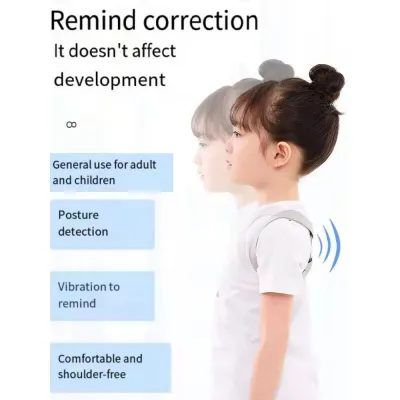 Posture corrector with smart sensor reminder function adjustable rear support smart humpback corre