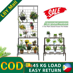 COD Upgraded version enhanced version 3 Tier Plant Stand Flower Pot Holder Display Shelf Indoor outdoor balcony gardening flower stand plant stand