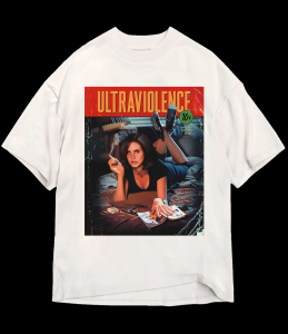 Baju Skena Vintage Lana Del Rey Kaos Oversize Cowok Phrase Prints