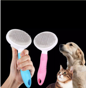 Lược Chải Lông Cho Chó Mèo CHẤT LƯỢNG TỐT - Lược Lấy Lông Rụng Cao Cấp (Có Nút Bấm Lấy Lông) - Lược Chải Lông Cho Thú Cưng Siêu To Có Nút Bấm Gỡ Lông Cực Kỳ Tiện Lợi