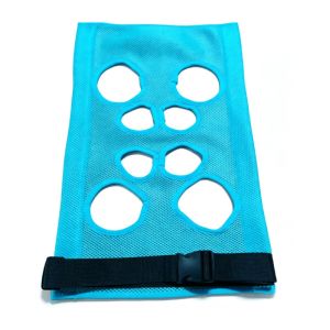 GINKG Multi-hole Pet Grooming Hammock Sling Cloth Quick Dry Breathable Cat Nail Trimming Hammock Mesh Lightweight Plastic Buckle Grooming Helper Sling Bag Home Use