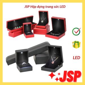 Hộp đựng trang sức có đèn Led hộp đựng nhẫn dây chuyên lăc tay hộp đựng nữ trang có đèn JSP
