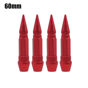 Universal Aluminum Car Styling Tunning Car Tire Valve Stem Cap Spike Shaped Metal Dust Covers Lid for Bicycle Motorcycle 4Pcs