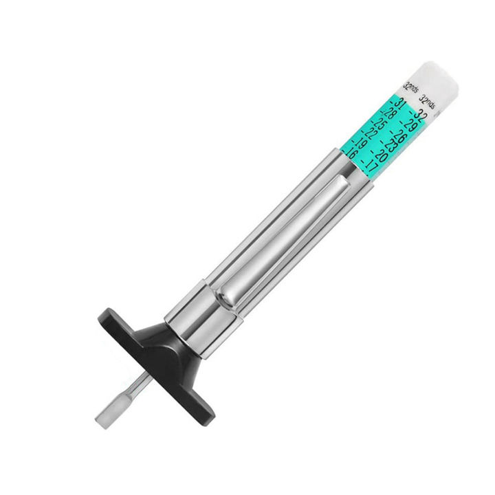Tire Wear Indicator Stainless Steel Tire Tread Depth Gauge Easytouse