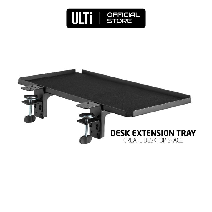 ULTi ClampOn Desk Extension Tray Holder No Drilling Required with