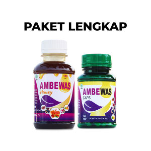 Paket Lengkap AMBEWAS Madu Dan Kapsul Obat Herbal Ambeien Stadium 1-4 Paling Ampuh Original BPOM