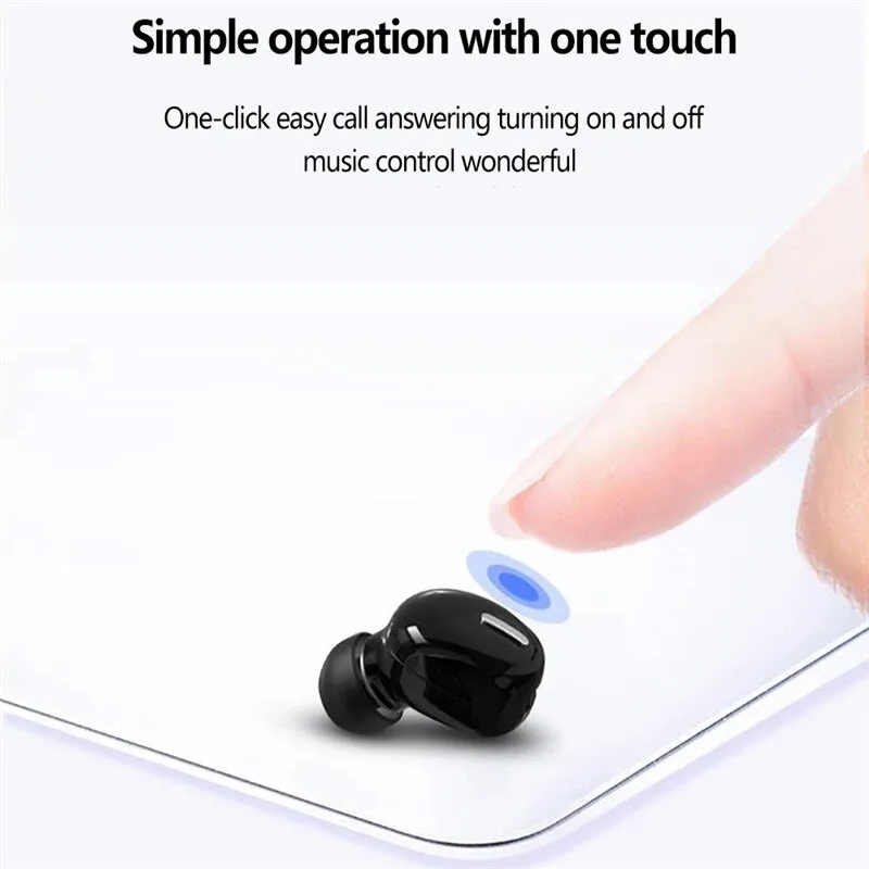 Mini In-Ear Single-Ear Wireless Bluetooth Earphone Earbuds Headphone  Handsfree Stereo Headset
