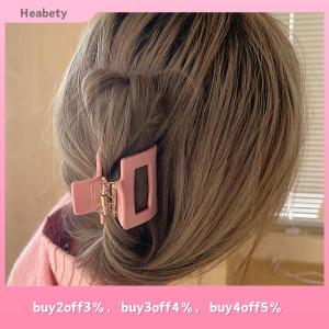 Heabety Fashion Acrylic Hair Claws Square Acrylic Hair Clip For Women Girls Multiple Color Hairpins Ponytail Hair Clip Hair Accessories