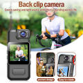 Action Camera Clip Camcorder Recorder Cycling Enforcement Law Portable Recorder WiFi Back HD 4K. 