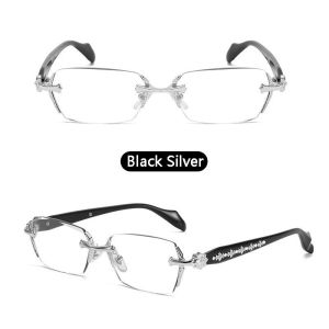 Fashion Photochromic Glasses Frameless Eyeglasses For Women Anti Blue Light Eyewear Glasses Oval Frame Kacamata
