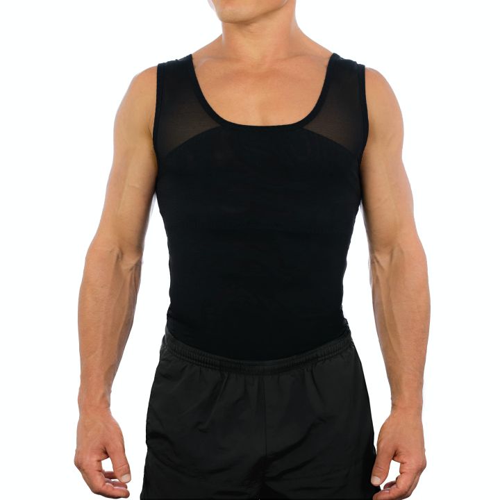 Original Men's Chest Compression Shirt To Hide Gynecomastia Moobs ...