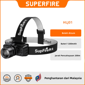 SUPERFIRE LED Headlamp Mini Portable Zoomable Headlight Flashlight Head Lamp For Outdoor Cyclying Hiking Night Running Outdoor Sport