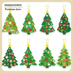 [COD] 24ชิ้นงานฝีมือคริสต์มาสสำหรับเด็ก-DIY เครื่องประดับต้นคริสต์มาสพร้อมชุดสติกเกอร์-ชุดสำหรับตกแต่งวันหยุดงานปาร์ตี้ที่โปรดปราน