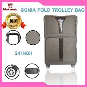 SONIA POLO luggage Trolley bag Size 24 inch Premium Quality Durable Stylish Design 4 Wheels 360 Rotation