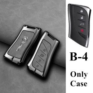Lexus Car Key Shell Key Case Zinc Alloy Key Cover Smart Key Case Protector Key Buckle Accessories for Lexus IS250 LBX rx 570 RX300 RX350 LX570 CT200H NX250 LX470 IS NX ES