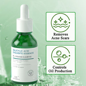 Salicylic Acid Pore Refining Essence: Intensely Moisturizes Deeply Nourishes Reduces Wrinkles Whitens Skin Removes Blackheads And Whiteheads Shrinks Pores Brightens Dullness Fades Dark Spots. Essence 30ml