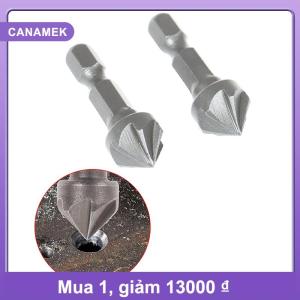 【CANAMEK】 6 Flute countersink khoan bit chamfer cắt chế biến gỗ công cụ hình lục giác xử lý