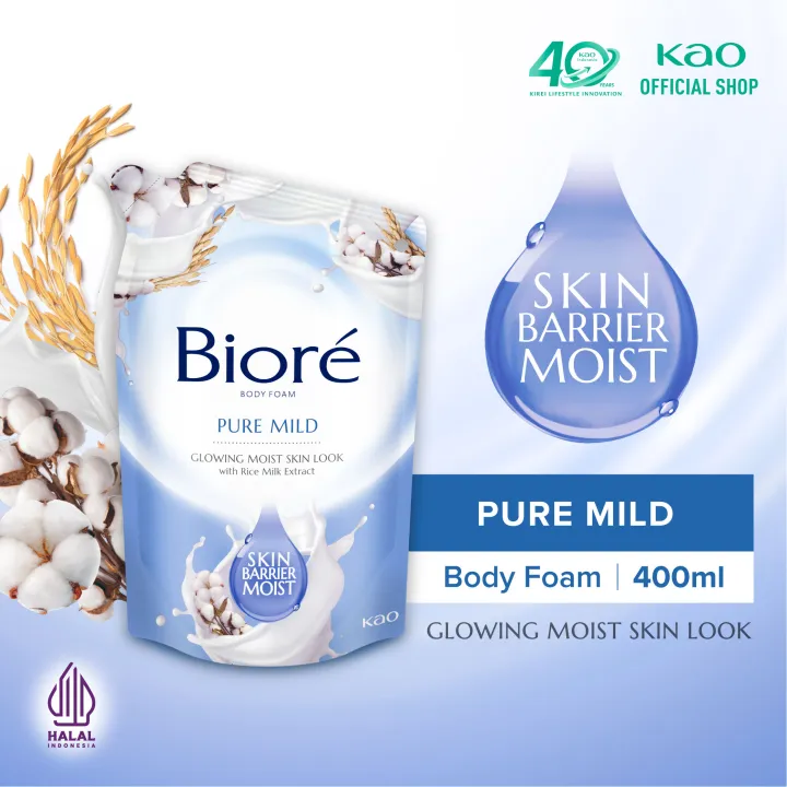 Biore Body Foam Pure Mild Refill 400ml | Lazada Indonesia