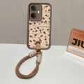 Phone Case OPPO A3X A3 Pro A79 A98 A78 5G Casing New Design Retro Leather Lambskin Cute Cartoon Rose Flower Silicone Soft Cover with Lanyard 2025. 