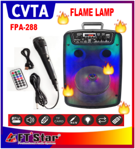 FTstar FPA-288 8inch Karaoke Wireless speaker Trolley speaker with Free MIC Hi-Fi Portable BT