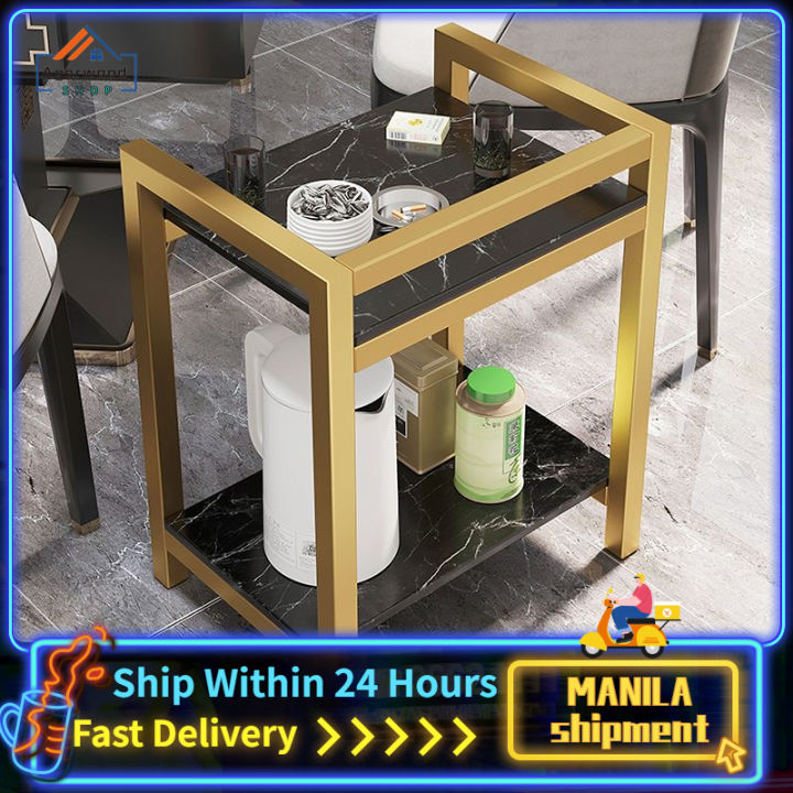 2 Tier Modern Coffee Tea Table Bedside Nightstand Sofa Side Table ...