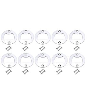 ZYJC SHOP Với vít Với lỗ phay Tròn Thép không gỉ 40mm Dụng cụ Bộ phận phần cứng Chèn mở nắp chai Dụng cụ nhà bếp