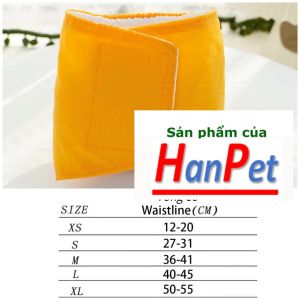 Đai vệ sinh và tã dán chó đực Miếng lót thấm hút dán Bỉm lót tả quấn cho chó đực