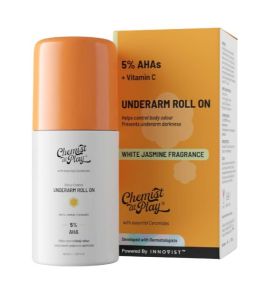 Chemist at Play UnderArm Roll-On with 5% AHA Lactic Acid & 1% Mandelic Acid-40ml