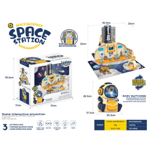 [SG Stock] Childrens Home Doll House Backpack Simulation Villa Castle Little Girl Toy Birthday Gift