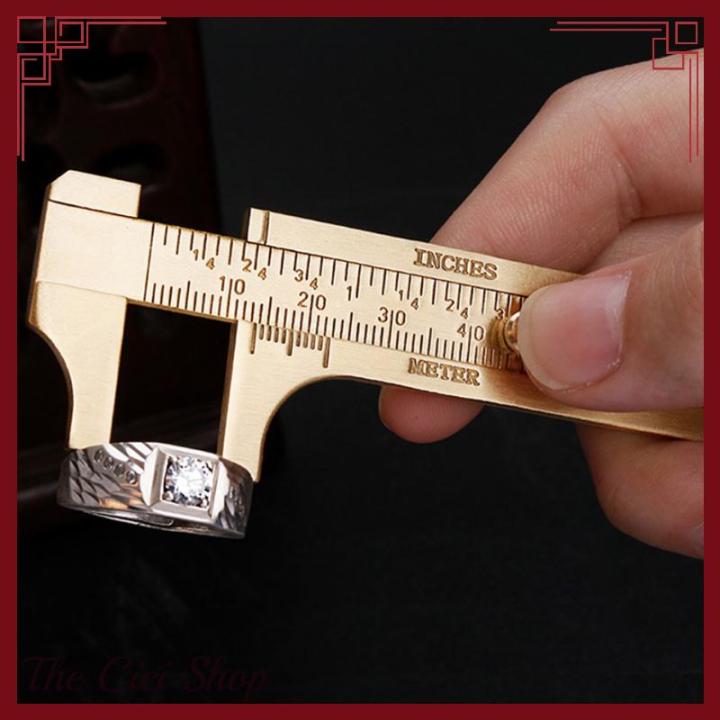 [The Cici Shop] Mini Brass Scale 80 100mm Sliding Gauge Vernier Caliper ...