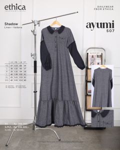 GAMIS ETHICA AYUMI 507 TERBARU 2025 DRESS KEKINIAN CASUAL KONDANGAN KULIAH PREMIUM TERMURAHHH