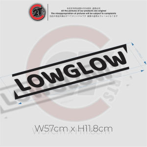 Tem Nhãn Dán Decal LOWGLOW - Dán Kính Lái - Dán Kính Sau - Dán Kính Phụ - TE00183