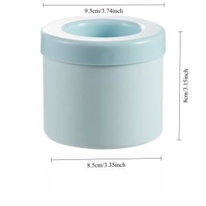 Silicone Ice Cube Molder Silicon with Cover Round Whiskey Cocktail Ice Box Mold Food Grade Ice Maker