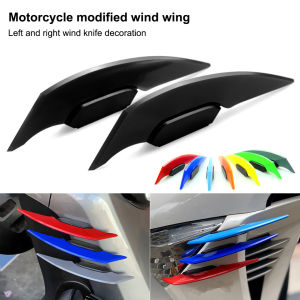 FUVOYA Hot Sell 1Pair Universal Motorcycle Winglet Aerodynamic Spoiler Wing with Adhesive Motorcycle Decoration Sticker for Motorbike Scooter