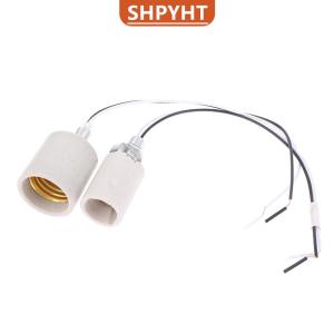 [COD] SHPYHT SPORTS E14 E27 Screw Lamp Holder LED Light Heat Resistant Adapter Home Use Round Socket For Bulb Base With Cable
