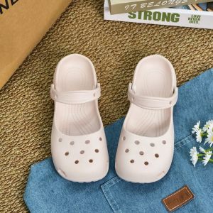 [Free Shipping] 2026 New Little Red Book Style Womens Ballet Clogs with Rhinestones for Outdoor Summer Wear Non-Slip Soft Sole