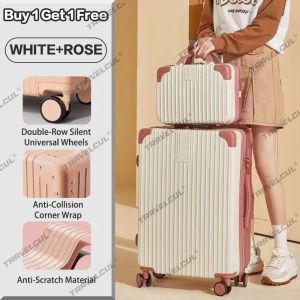 TRAVELCUL【Buy 1 Take 1】Luggage 20/24/28inch Suitcase Luggage Waterproof Travel Bags Anti-Theft Luggage