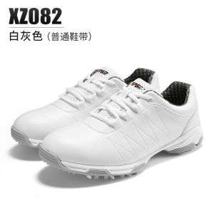AUPGM Womens golf shoes waterproof and slip-resistant with rotating buckles and fixed studs manufactured by a golf shoe company