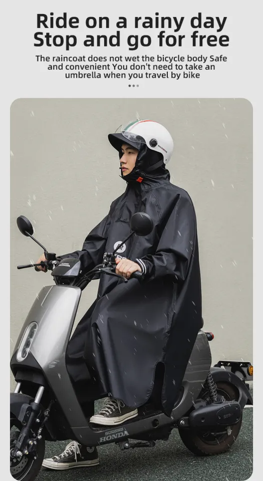 Electric Bicycle Riding Ebike In Rain ROCKBROS Motorcycle