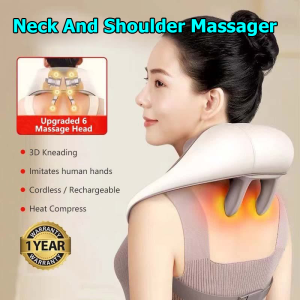 Multi Angle Neck Shoulder Massage Wireless Adjustable Body Massager Clamp Kneading Trapezius Muscle Relax Neck Massager