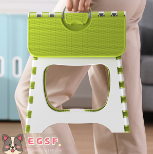 Folding Step Stool with Handle Pink - Portable Collapsible Small Plastic Foot Stool for Kids and Adults - Use in the Kitchen Bathroom and Bedroom Footstool