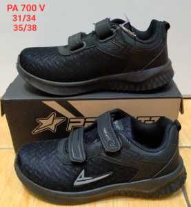 PRO ATT PI 600 PEREKAT HITAM POLOS DAN HITAM PUTIH - sepatu sneaker olahraga anak-anak sekolah