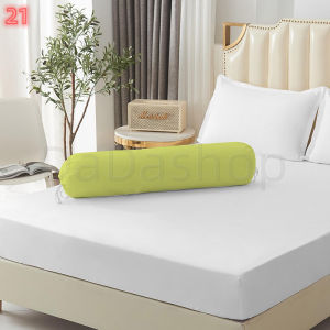 ชุดผ้าปูที่นอน Daa1-21-เขียวอ่อน แบบรัดรอบเตียง ขนาด 3.5 ฟุต 5 ฟุต 6 ฟุต พร้อมปลอกหมอน 4 in1 เตียงสูง10นิ้ว ไม่มีรอยต่อ ไม่ลอกง่าย