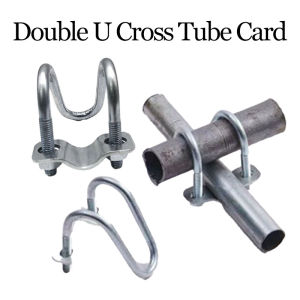 Double U-shaped Clamp Cross Pipe Clamp U-shaped Bolt Special-shaped Pipe Buckle for Aquaculture Special-shaped
