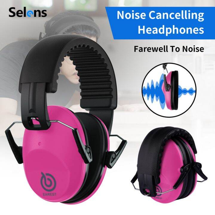 【NEW ARRIVAL】Selens Hearing Protection Ear Muffs NRR 20 dB Noise ...